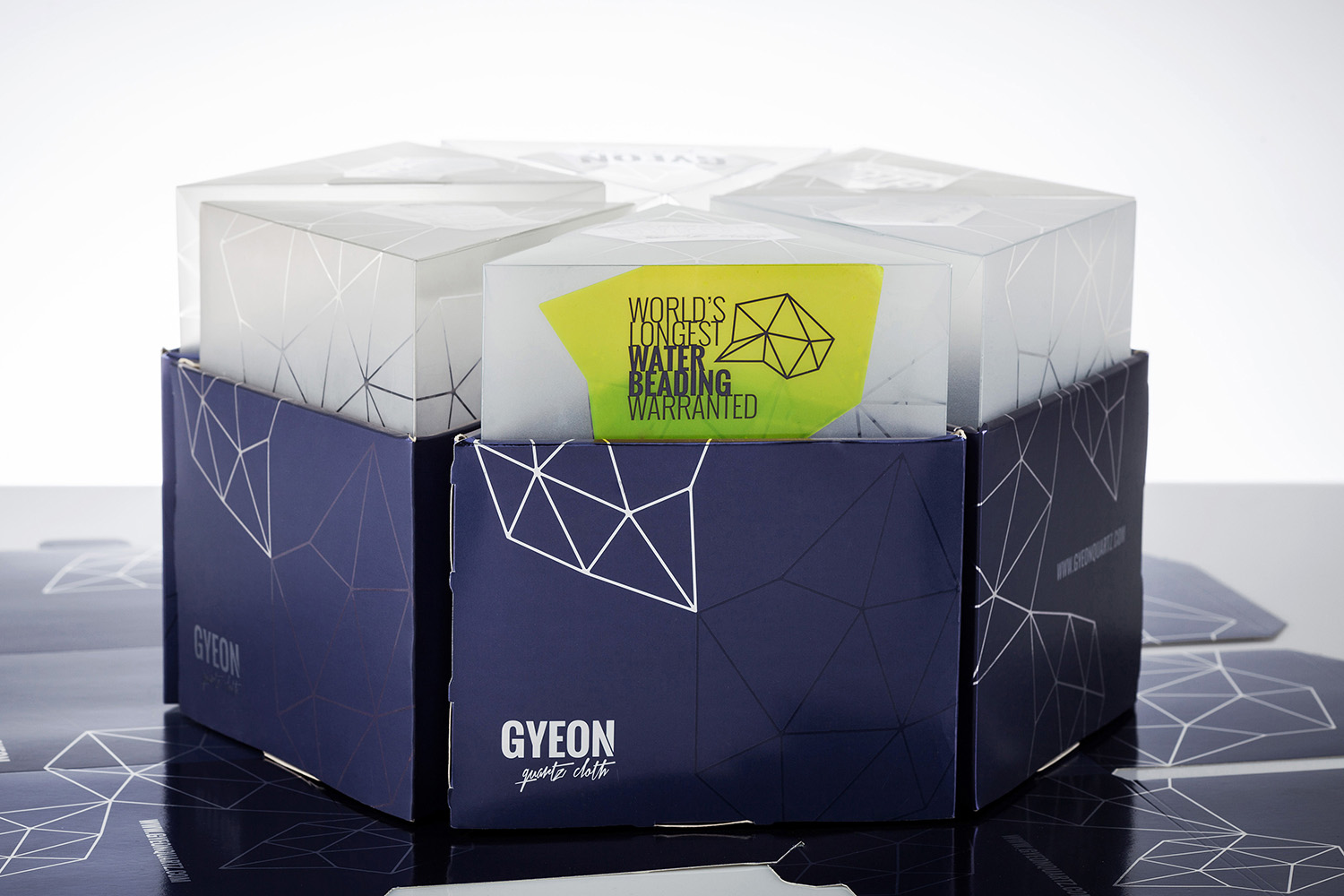 Gyeon Quartz verpakking vanaf de zijkant